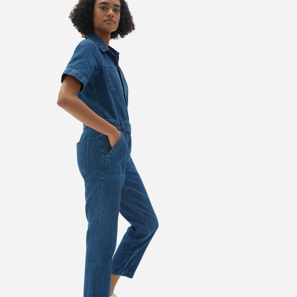 Everlane Short Sleeve Denim Coverall - Picture 3 of 9